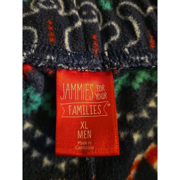 Jammies For Your Families Men's XL Pajama Pants Multicolor Winter Christmas Gift - Picture 3 of 8